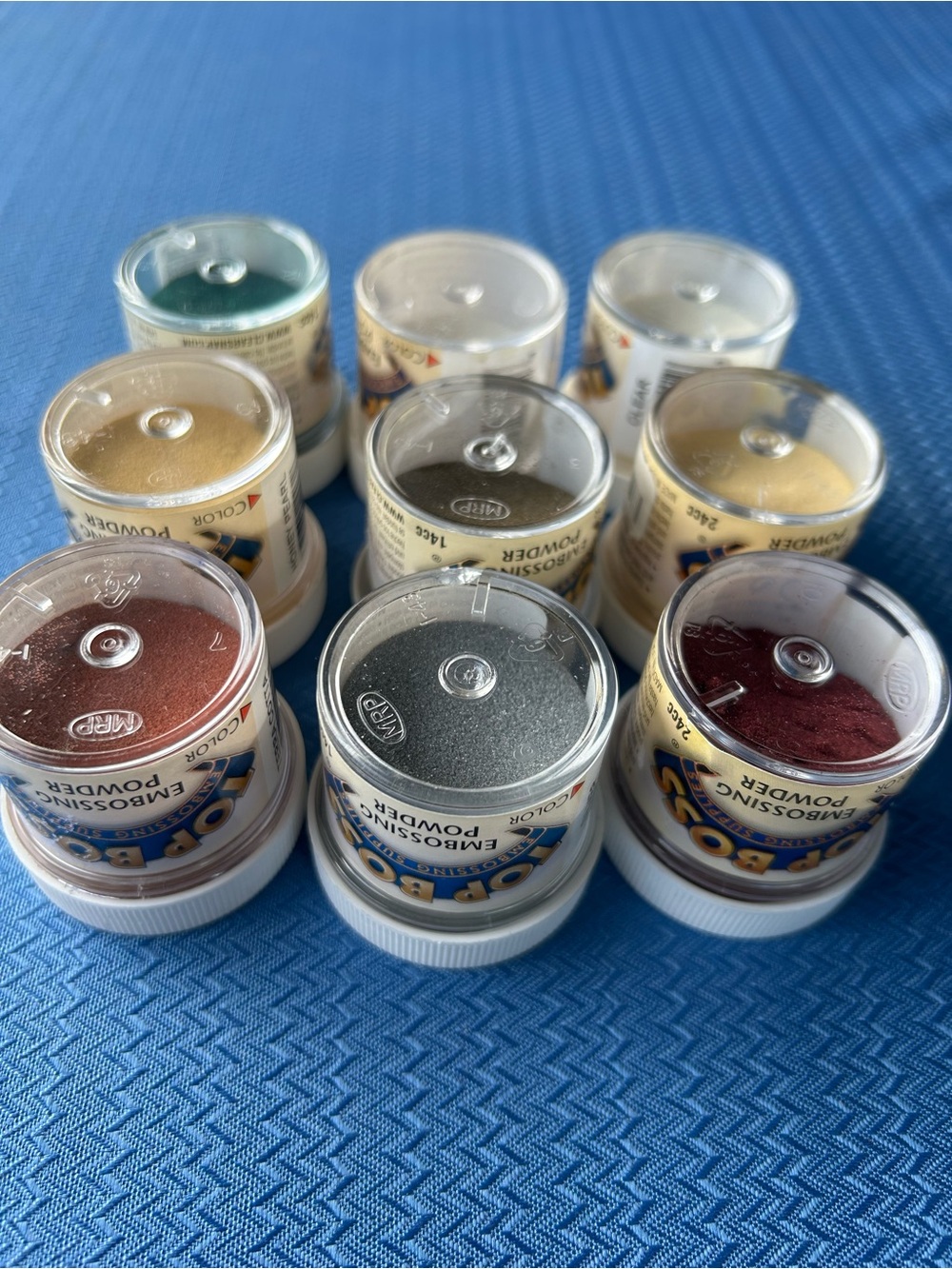 Top Boss Embossing Powder Set - Assorted Colours - Picture 3 of 5